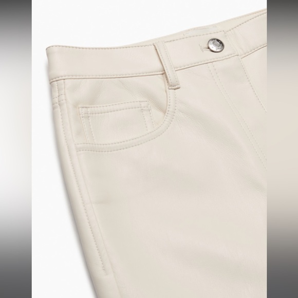 Aritzia Vegan Leather Pants - Picture 1 of 8
